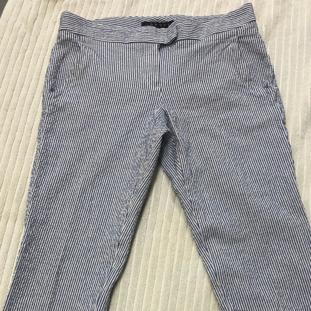 BLUE/WHITE Pinstripe Theory Pants